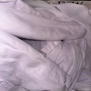 100 yards of white chiffon fabric